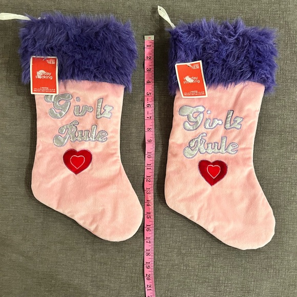 NWT Girlz Rule Holiday Stockings-2 - Picture 5 of 7
